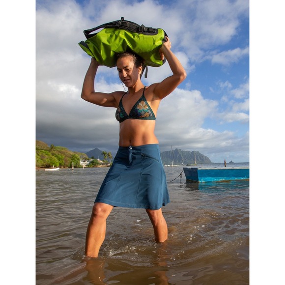 Title nine Dresses & Skirts - Title Nine Nimblene Swingtastic Skort Womens 12 Blue Athletic Stretch Activewear